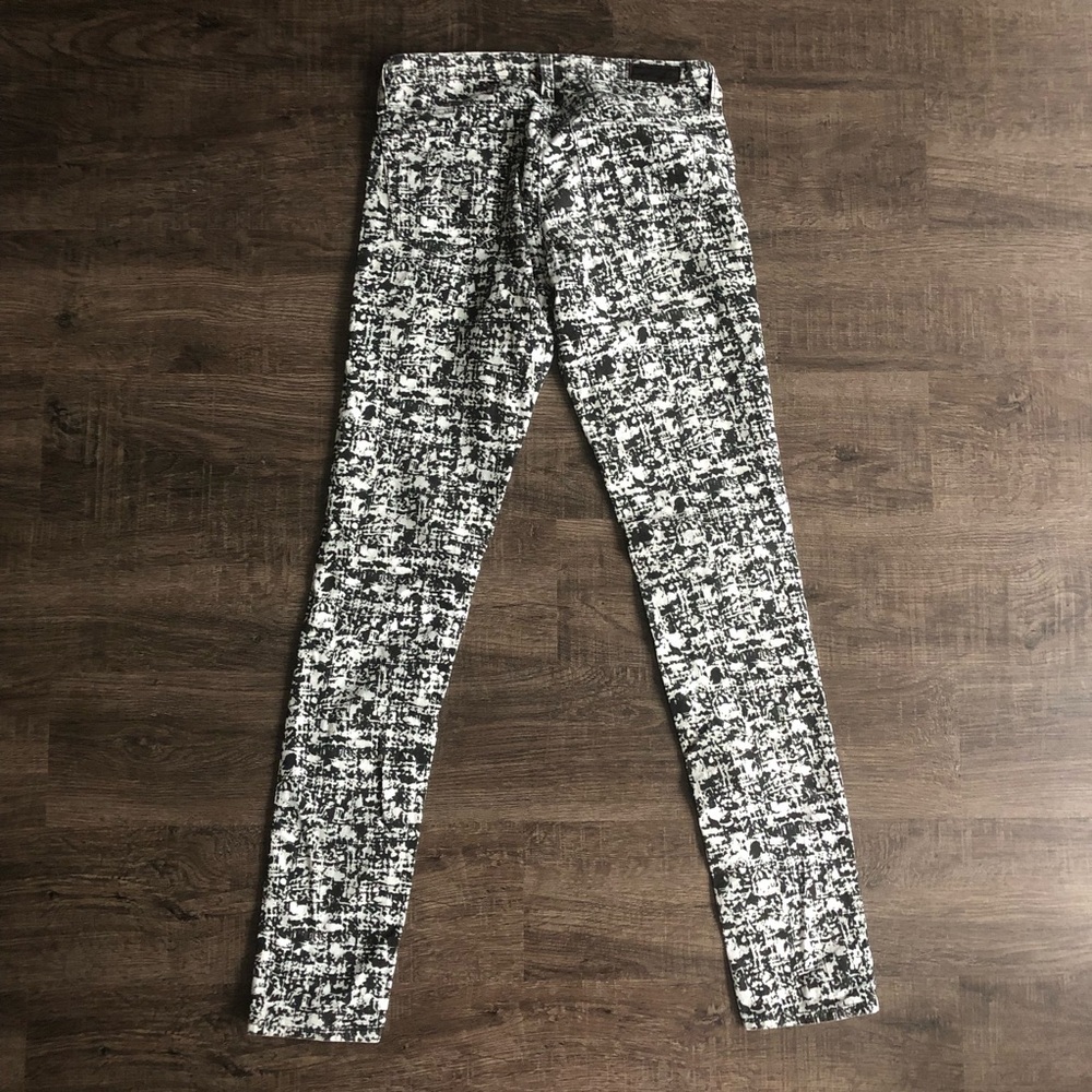 🌟 AG The Legging Super Skinny Cord Wht/Blk - Picture 5 of 6